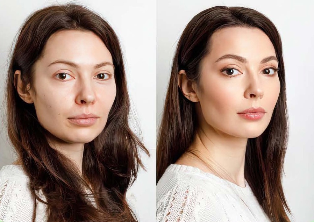 Avant et après : teint et fermeté du visage